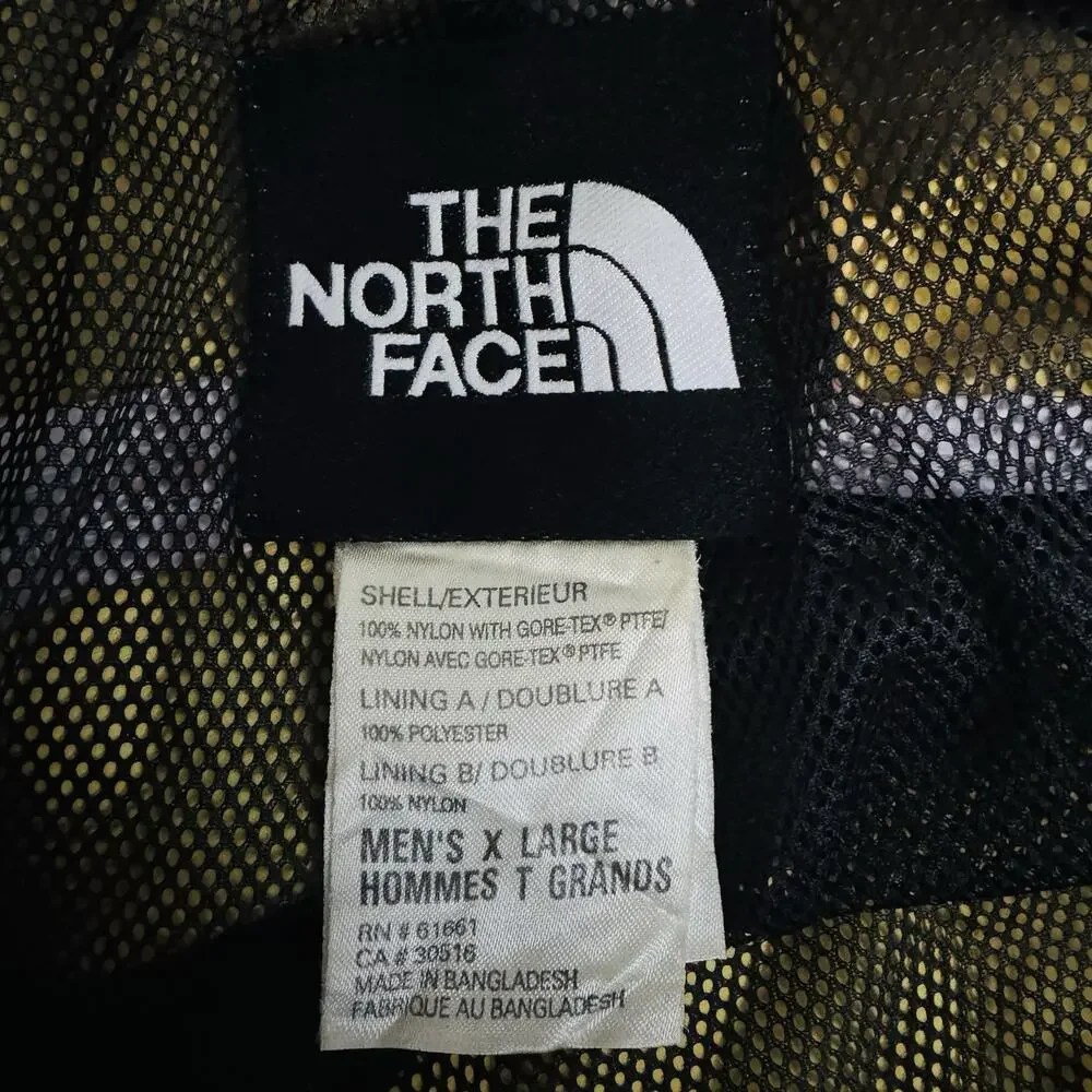 VTG North Face Full Side Zip GoreTex Shell Pants Men XL Black Y2K Snow Cold Gear